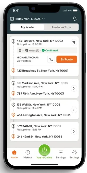 3. Mobile App that Driver love